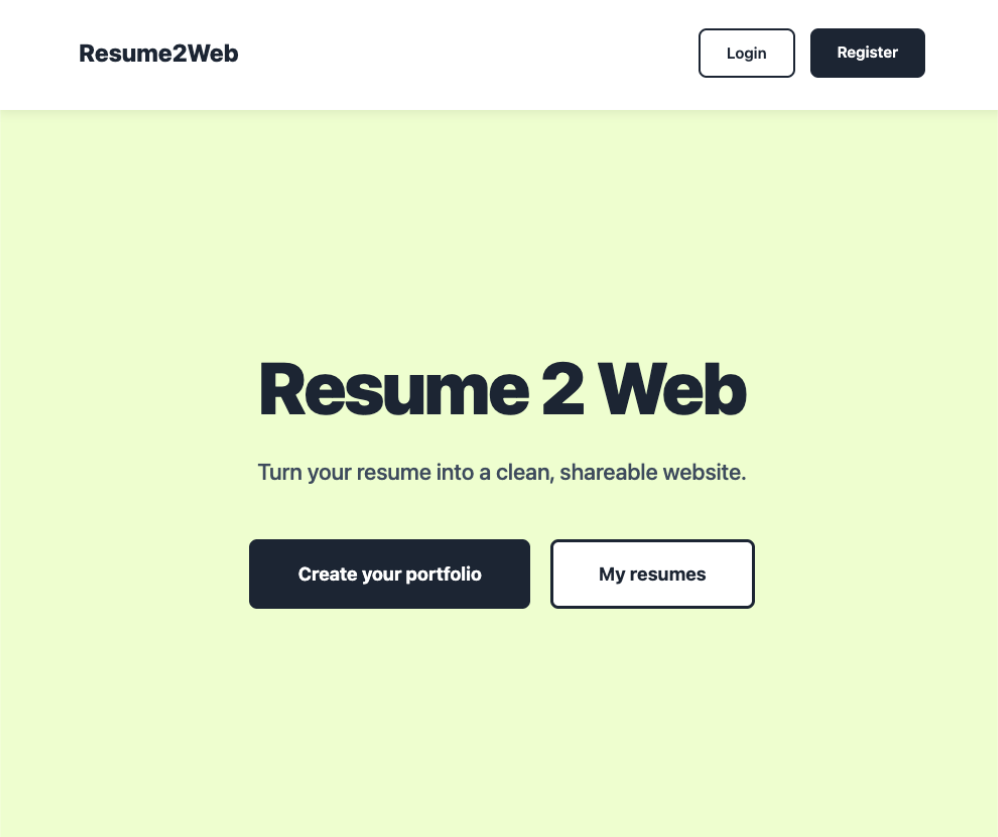 Resume Generator Project